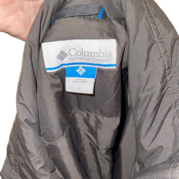 Columbia Lightweight Jacket Womens L Gray Quilted Zipper Pockets Embroidered - Picture 9 of 10